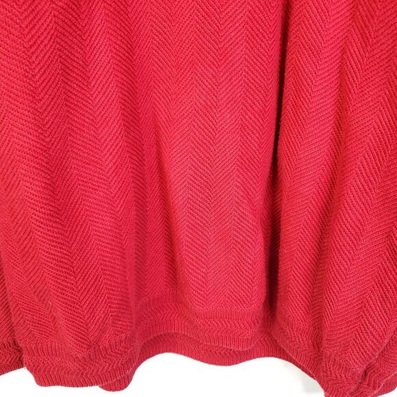 Vintage Chaps Ralph Lauren Sweater Mens XL Hand Framed Textured Cotton Heavy - Picture 6 of 11
